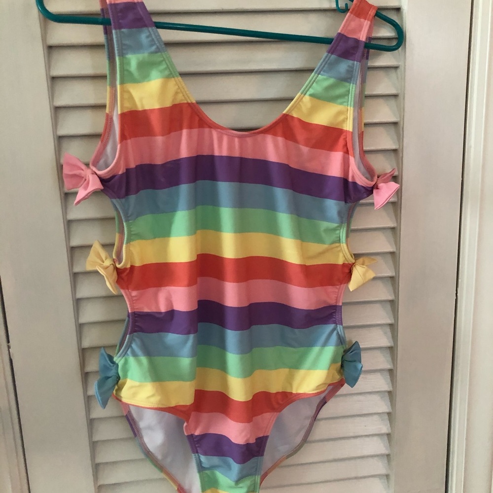Lazy Oaf Rainbow Bow One Piece Swimsuit